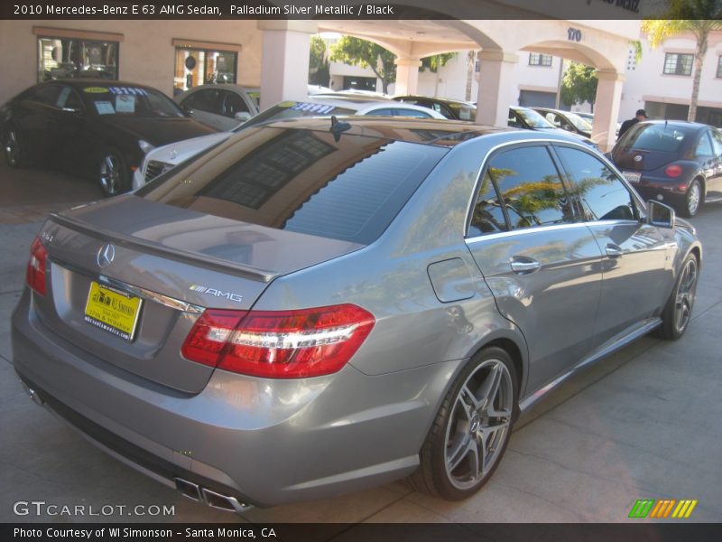 Palladium Silver Metallic / Black 2010 Mercedes-Benz E 63 AMG Sedan