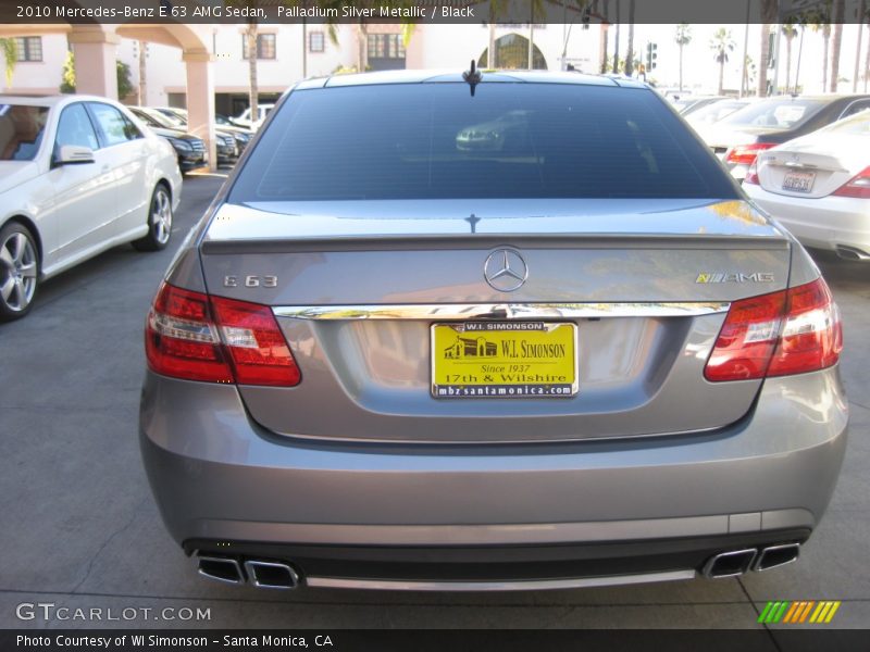 Palladium Silver Metallic / Black 2010 Mercedes-Benz E 63 AMG Sedan
