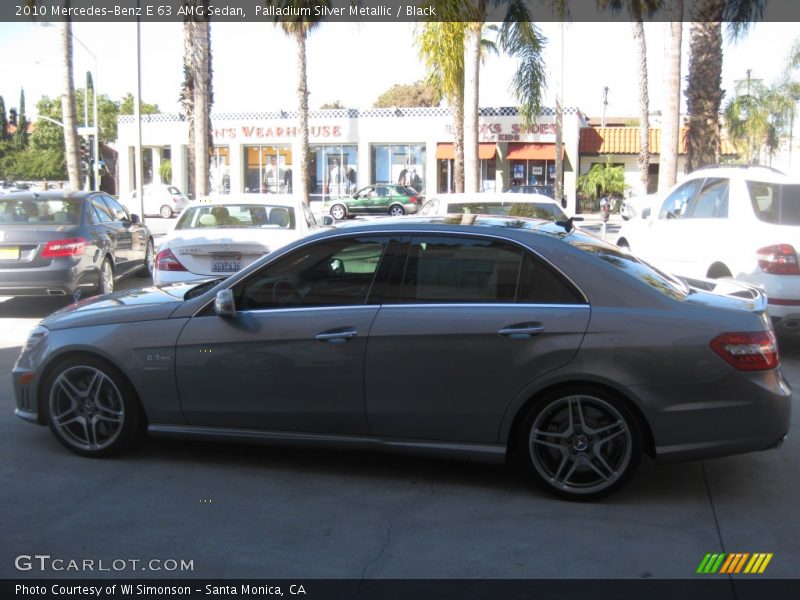 Palladium Silver Metallic / Black 2010 Mercedes-Benz E 63 AMG Sedan