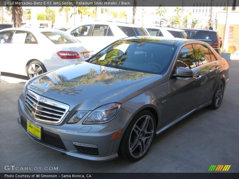 Palladium Silver Metallic / Black 2010 Mercedes-Benz E 63 AMG Sedan