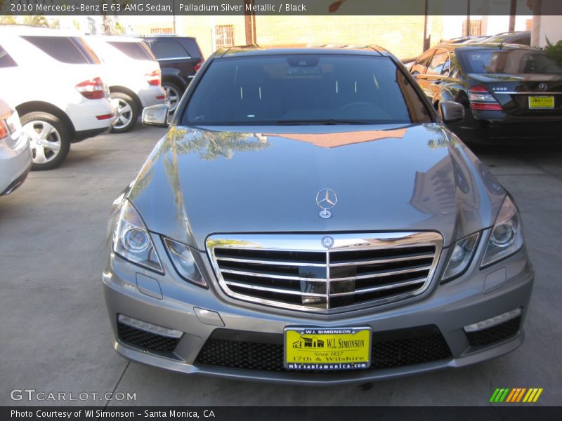 Palladium Silver Metallic / Black 2010 Mercedes-Benz E 63 AMG Sedan