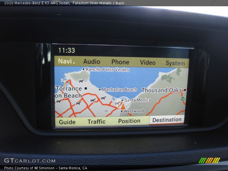 Navigation of 2010 E 63 AMG Sedan