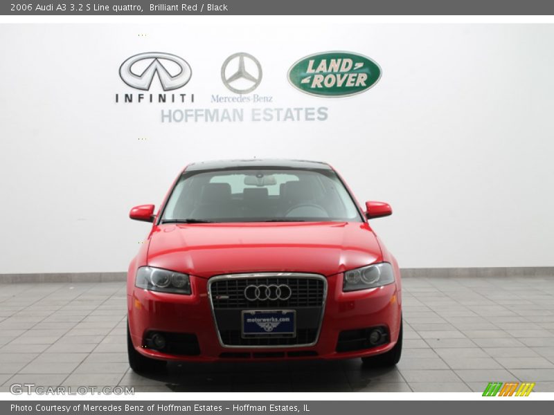 Brilliant Red / Black 2006 Audi A3 3.2 S Line quattro