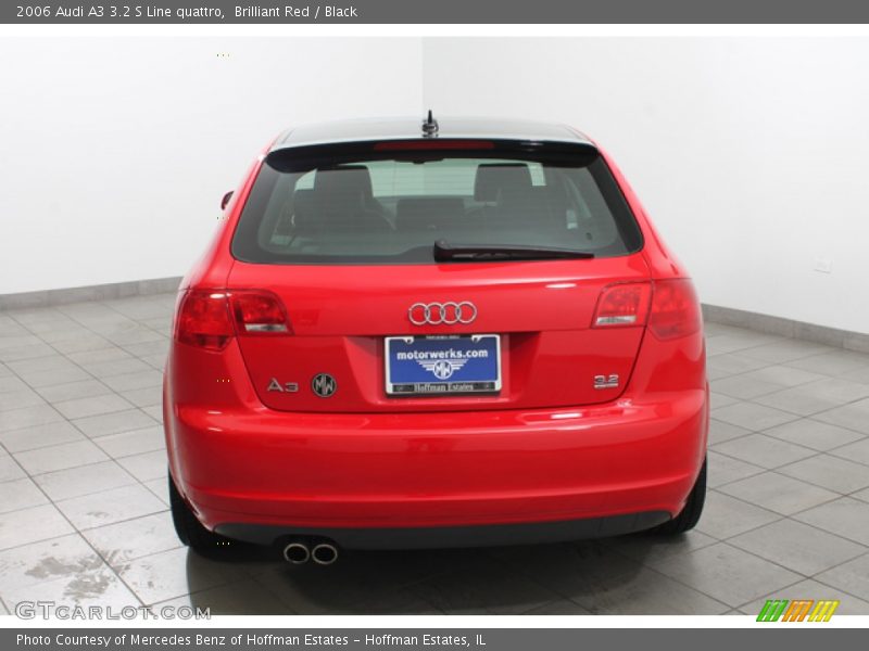 Brilliant Red / Black 2006 Audi A3 3.2 S Line quattro
