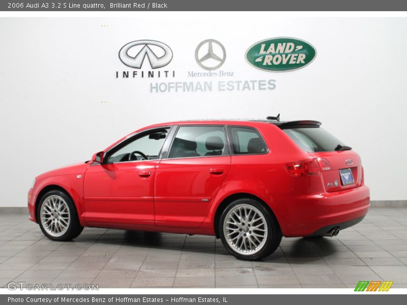 Brilliant Red / Black 2006 Audi A3 3.2 S Line quattro