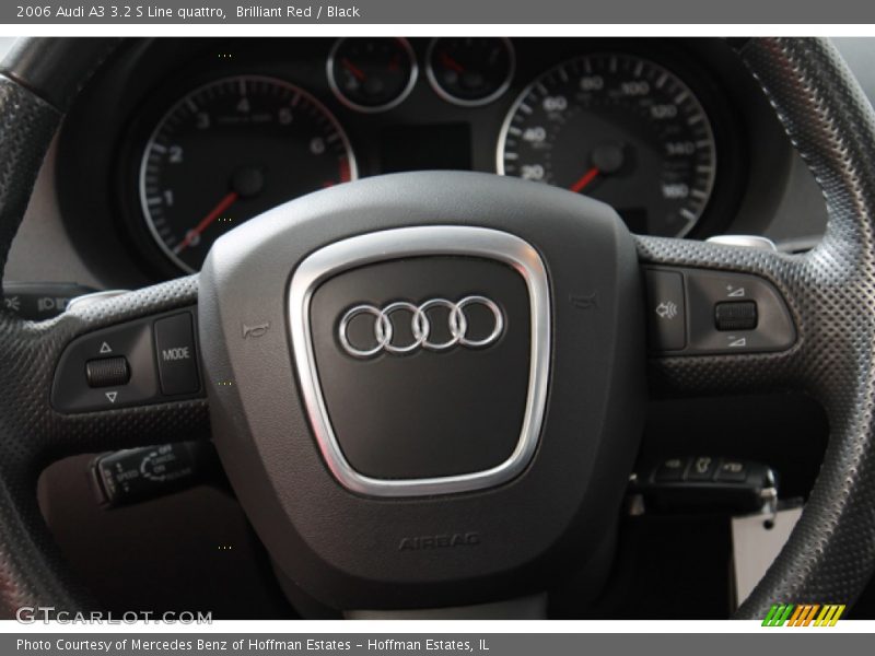 Brilliant Red / Black 2006 Audi A3 3.2 S Line quattro