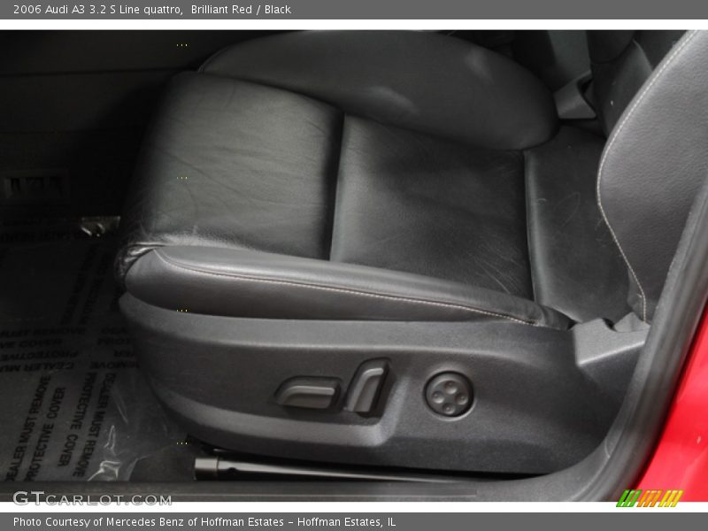 Brilliant Red / Black 2006 Audi A3 3.2 S Line quattro
