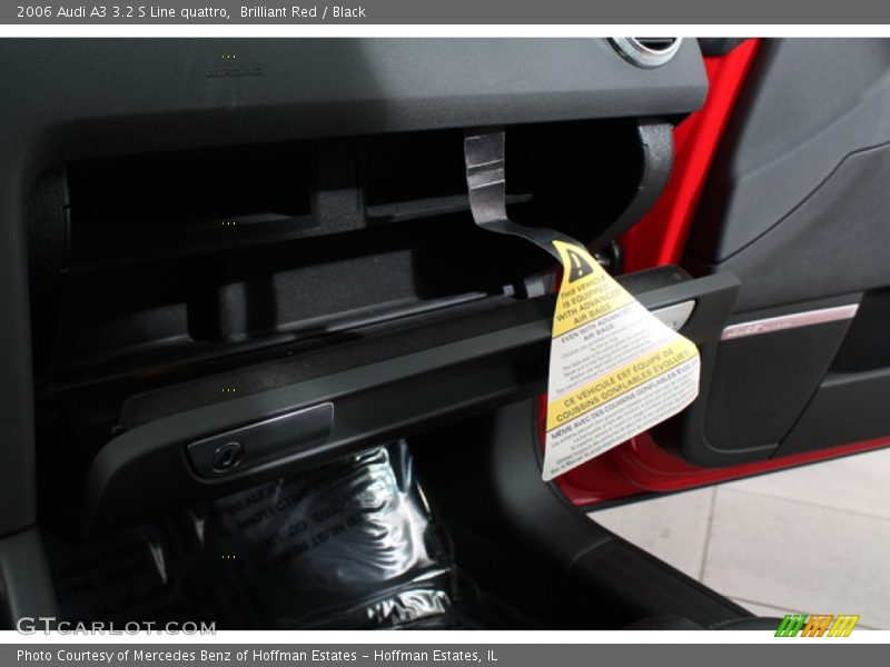 Brilliant Red / Black 2006 Audi A3 3.2 S Line quattro
