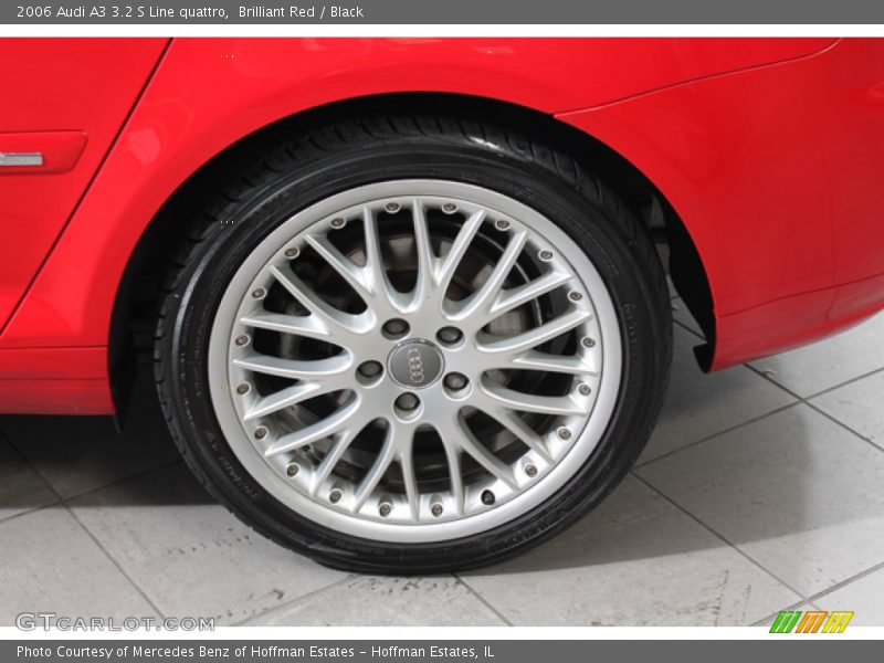 Brilliant Red / Black 2006 Audi A3 3.2 S Line quattro