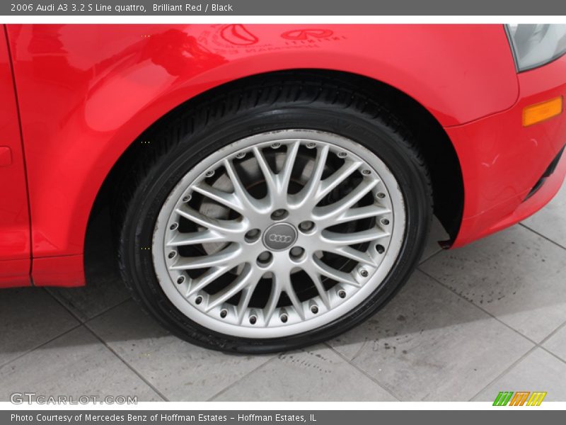 Brilliant Red / Black 2006 Audi A3 3.2 S Line quattro