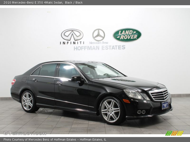 Black / Black 2010 Mercedes-Benz E 350 4Matic Sedan