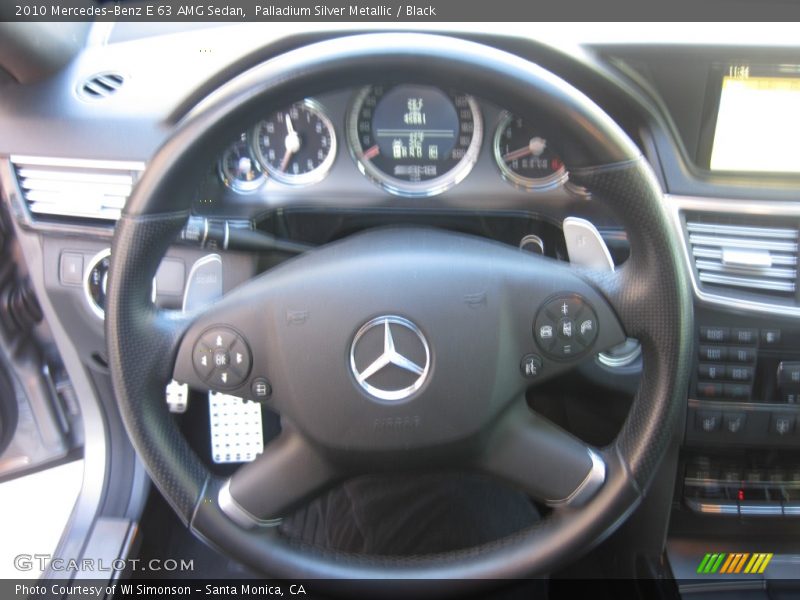 Palladium Silver Metallic / Black 2010 Mercedes-Benz E 63 AMG Sedan