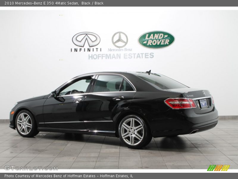 Black / Black 2010 Mercedes-Benz E 350 4Matic Sedan