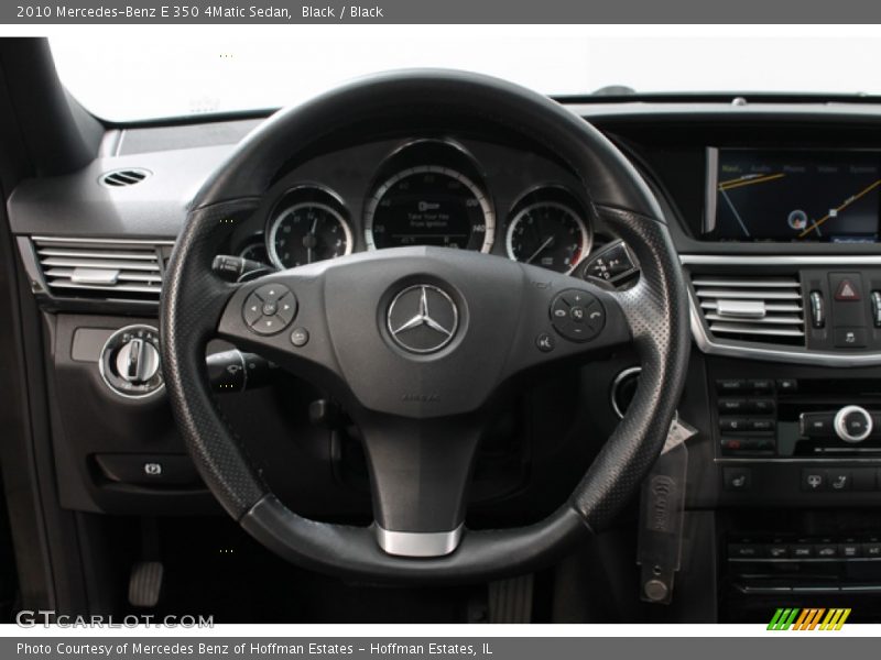 Black / Black 2010 Mercedes-Benz E 350 4Matic Sedan