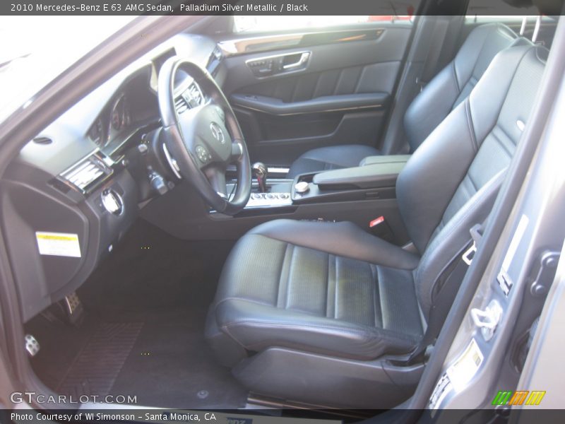 Front Seat of 2010 E 63 AMG Sedan