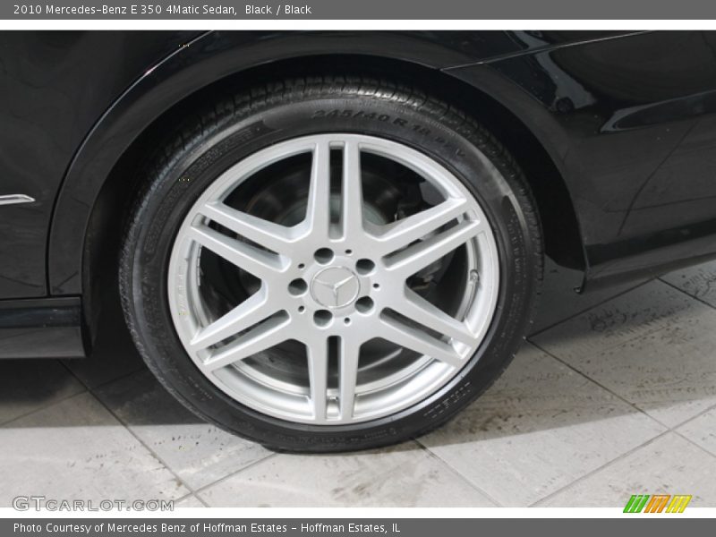 Black / Black 2010 Mercedes-Benz E 350 4Matic Sedan