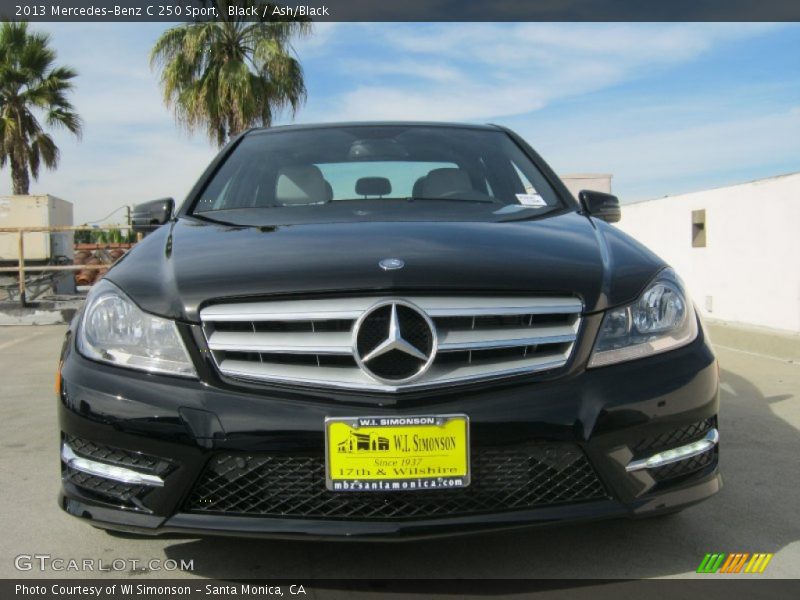 Black / Ash/Black 2013 Mercedes-Benz C 250 Sport