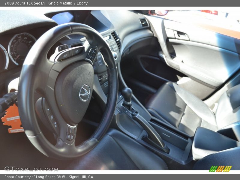 Grigio Metallic / Ebony 2009 Acura TSX Sedan