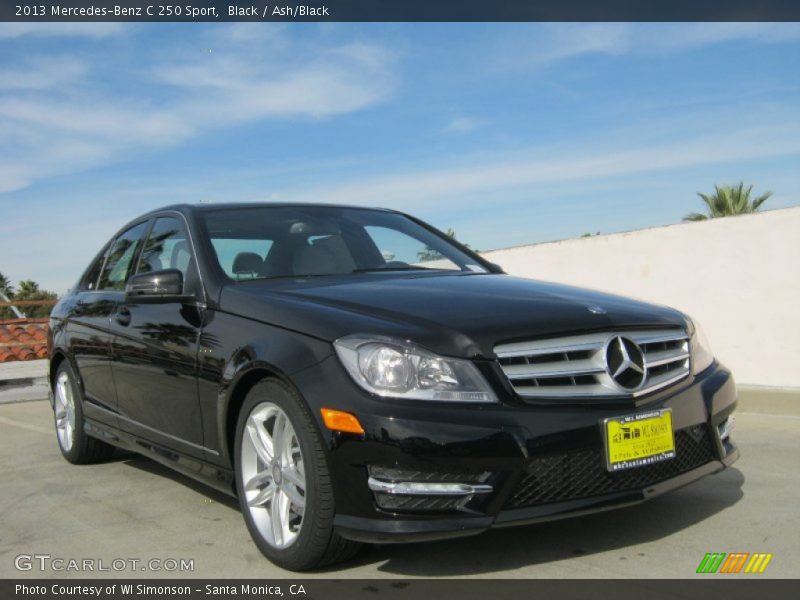 Black / Ash/Black 2013 Mercedes-Benz C 250 Sport