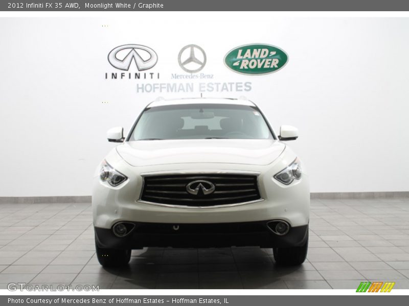 Moonlight White / Graphite 2012 Infiniti FX 35 AWD