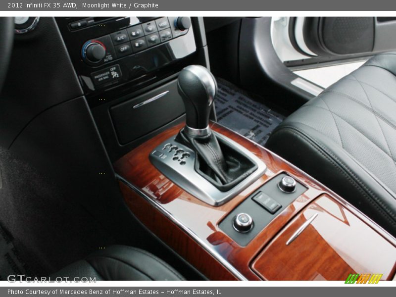 Moonlight White / Graphite 2012 Infiniti FX 35 AWD