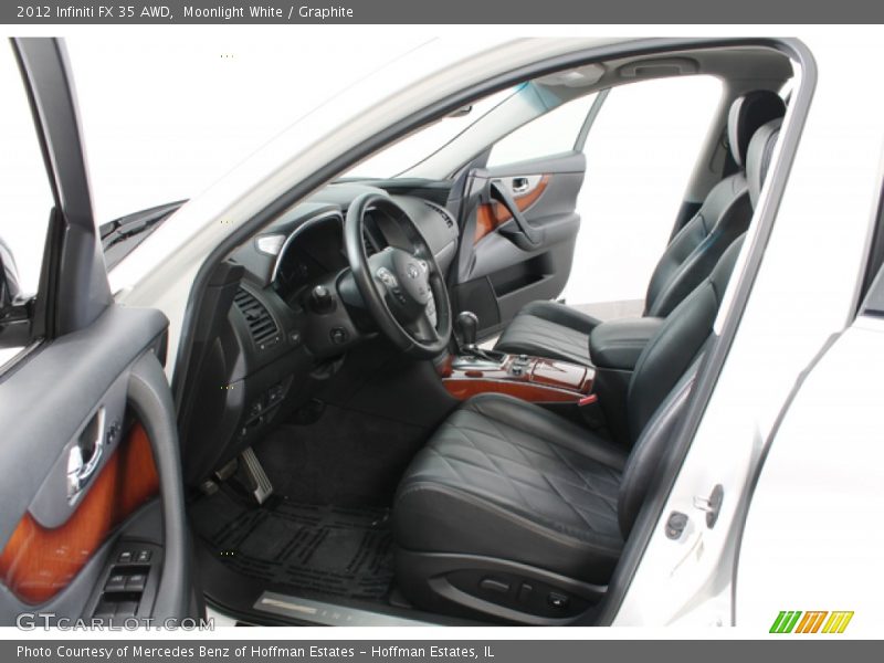 Moonlight White / Graphite 2012 Infiniti FX 35 AWD