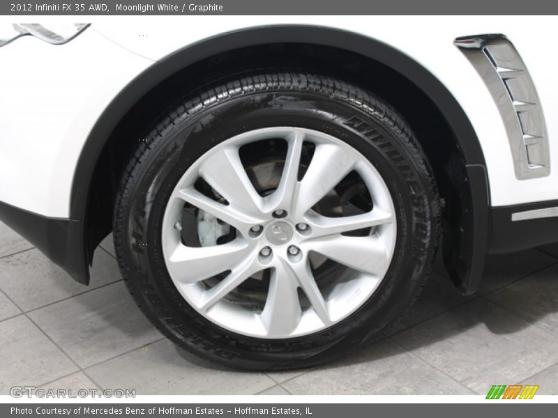 Moonlight White / Graphite 2012 Infiniti FX 35 AWD