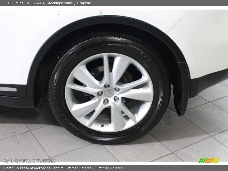 Moonlight White / Graphite 2012 Infiniti FX 35 AWD