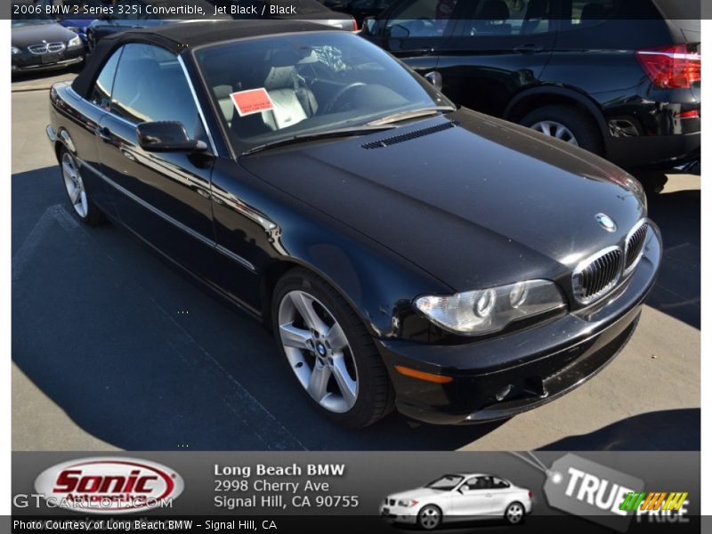 Jet Black / Black 2006 BMW 3 Series 325i Convertible