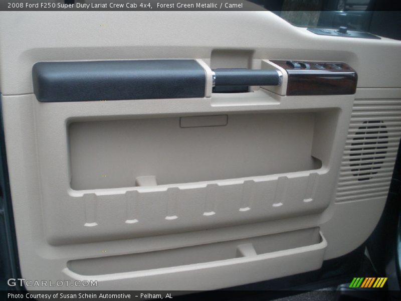 Forest Green Metallic / Camel 2008 Ford F250 Super Duty Lariat Crew Cab 4x4