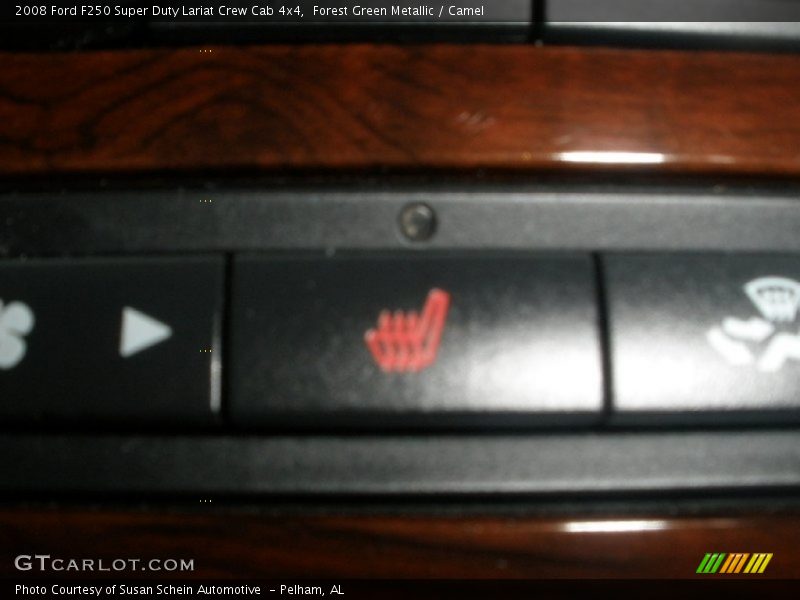 Forest Green Metallic / Camel 2008 Ford F250 Super Duty Lariat Crew Cab 4x4