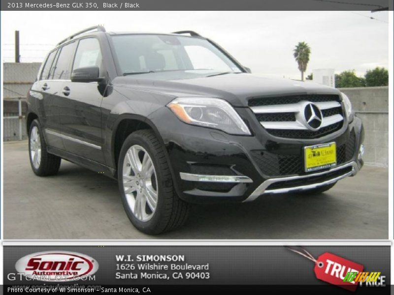 Black / Black 2013 Mercedes-Benz GLK 350