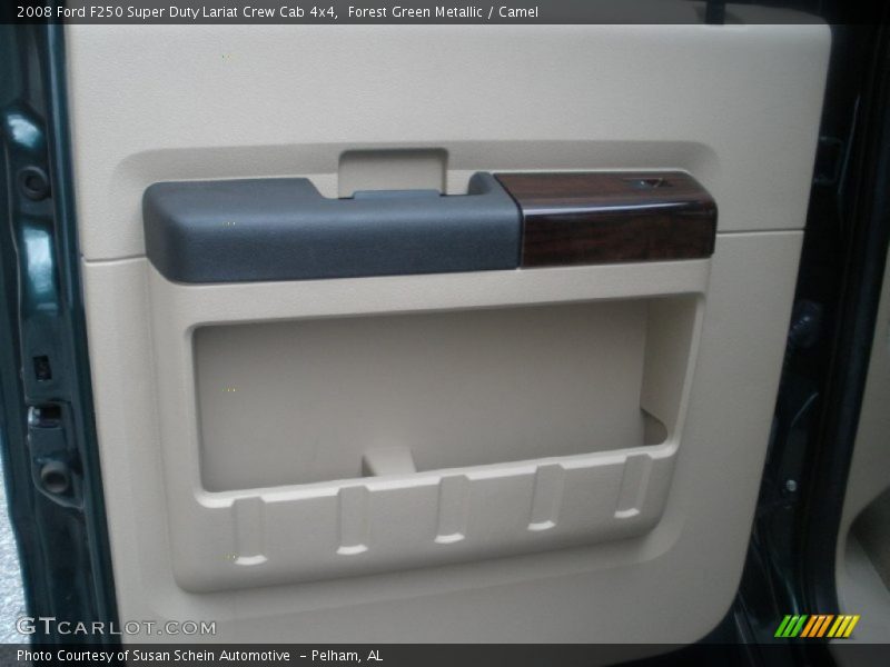 Forest Green Metallic / Camel 2008 Ford F250 Super Duty Lariat Crew Cab 4x4
