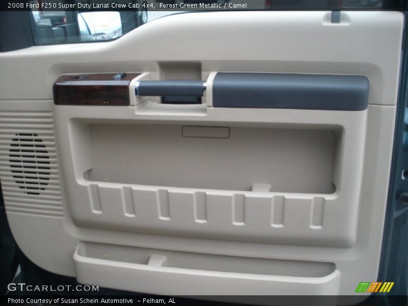 Forest Green Metallic / Camel 2008 Ford F250 Super Duty Lariat Crew Cab 4x4
