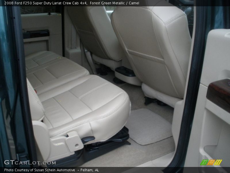 Forest Green Metallic / Camel 2008 Ford F250 Super Duty Lariat Crew Cab 4x4