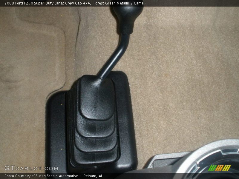 Forest Green Metallic / Camel 2008 Ford F250 Super Duty Lariat Crew Cab 4x4