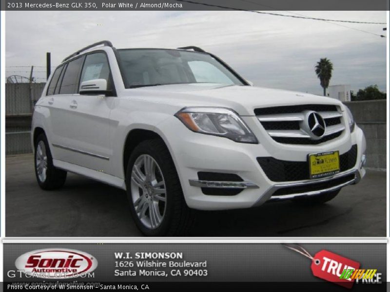 Polar White / Almond/Mocha 2013 Mercedes-Benz GLK 350