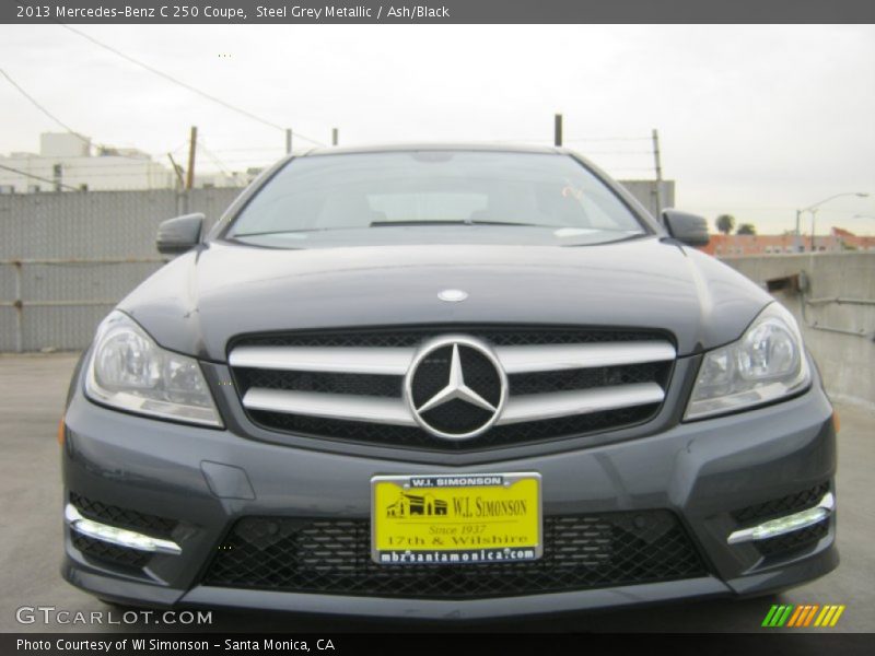 Steel Grey Metallic / Ash/Black 2013 Mercedes-Benz C 250 Coupe