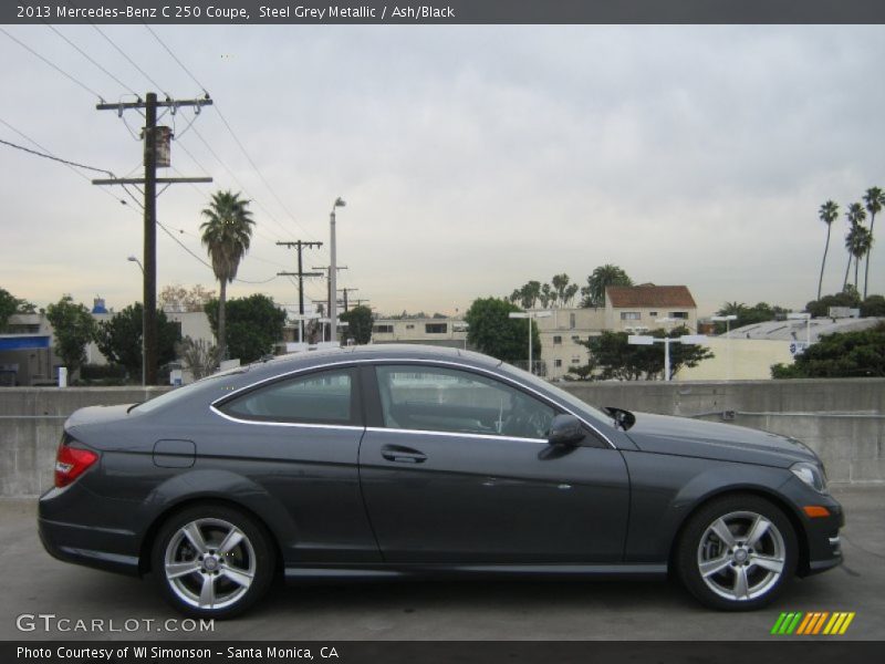 Steel Grey Metallic / Ash/Black 2013 Mercedes-Benz C 250 Coupe