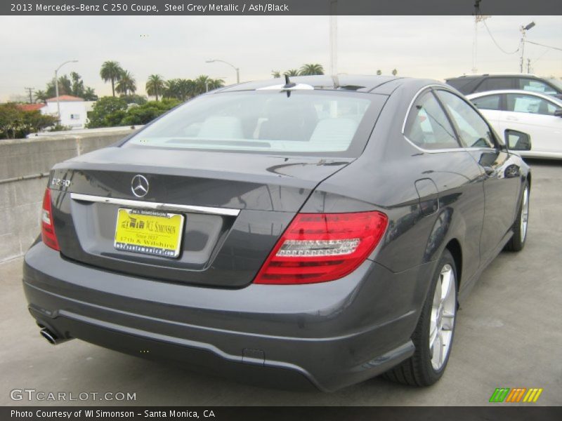 Steel Grey Metallic / Ash/Black 2013 Mercedes-Benz C 250 Coupe