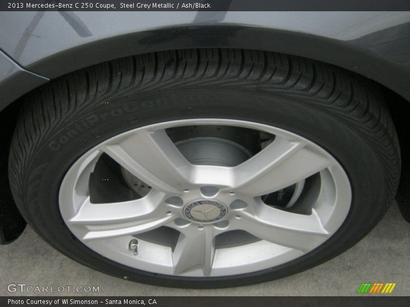 Steel Grey Metallic / Ash/Black 2013 Mercedes-Benz C 250 Coupe
