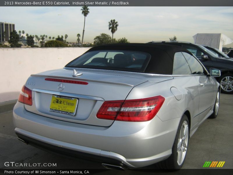 Iridium Silver Metallic / Red/Black 2013 Mercedes-Benz E 550 Cabriolet