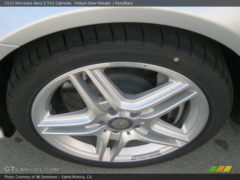 Iridium Silver Metallic / Red/Black 2013 Mercedes-Benz E 550 Cabriolet
