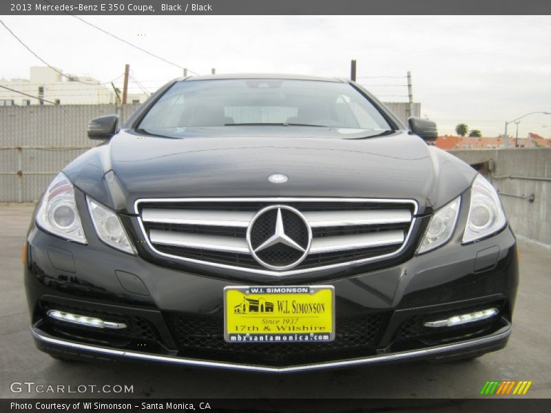 Black / Black 2013 Mercedes-Benz E 350 Coupe