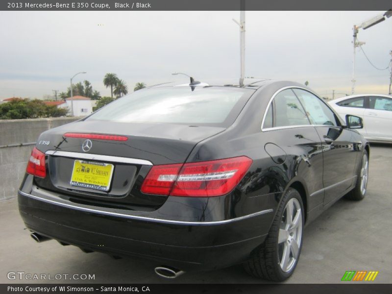 Black / Black 2013 Mercedes-Benz E 350 Coupe
