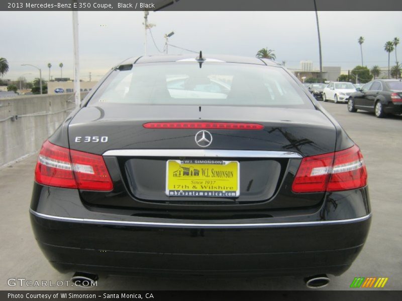 Black / Black 2013 Mercedes-Benz E 350 Coupe