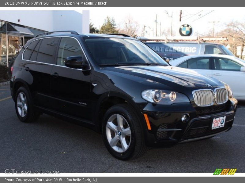 Black Sapphire Metallic / Black 2011 BMW X5 xDrive 50i