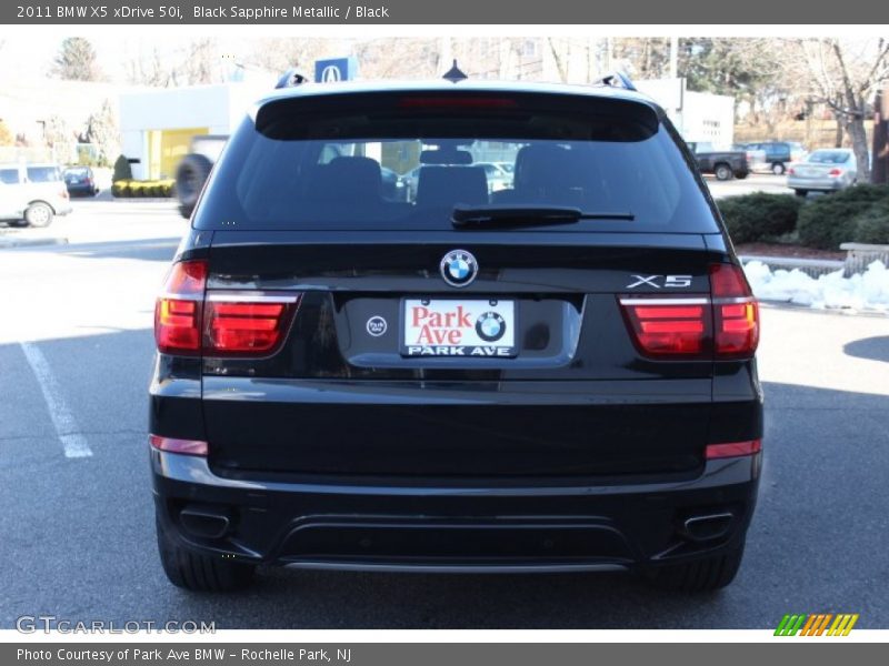 Black Sapphire Metallic / Black 2011 BMW X5 xDrive 50i