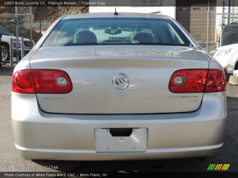 Platinum Metallic / Titanium Gray 2007 Buick Lucerne CX