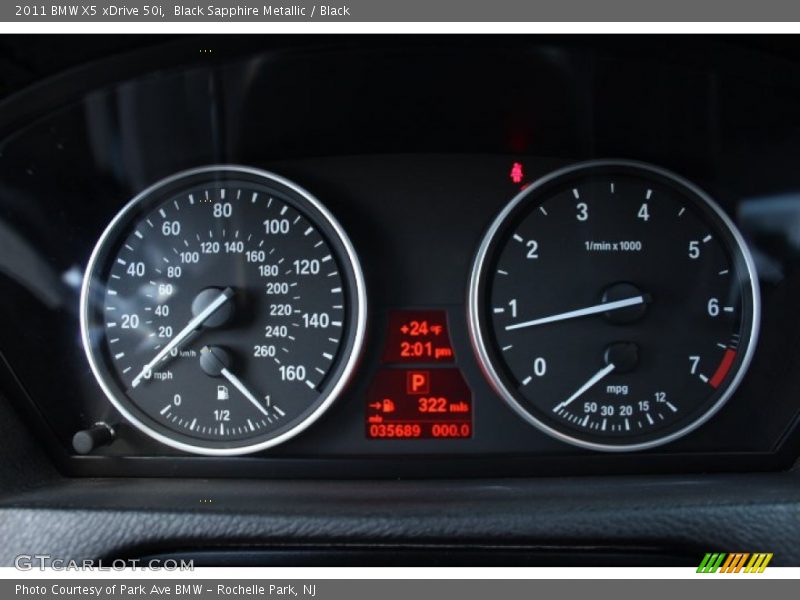 Black Sapphire Metallic / Black 2011 BMW X5 xDrive 50i